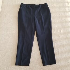 NWT Talbots Curvy High Waist Straight Navy Blue Pants Size 18W